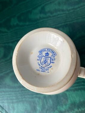 Mid 20th Century Royal Victoria Fine Bone China Coffee Cup Rov1 Pattern